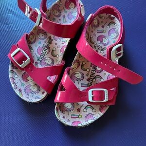 Kids Red birkenstock Sandals